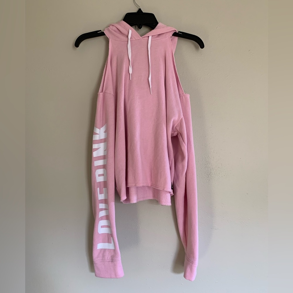 Victoria’s Secret PINK cold shoulder hoodie XS